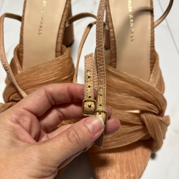 Loeffler Randall Reed Pleated Twist Heels Size 10.5 - Picture 6 of 10